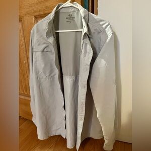 Realtree Light Grey Long Sleeve Shirt UPF 50 Fishing Shirt